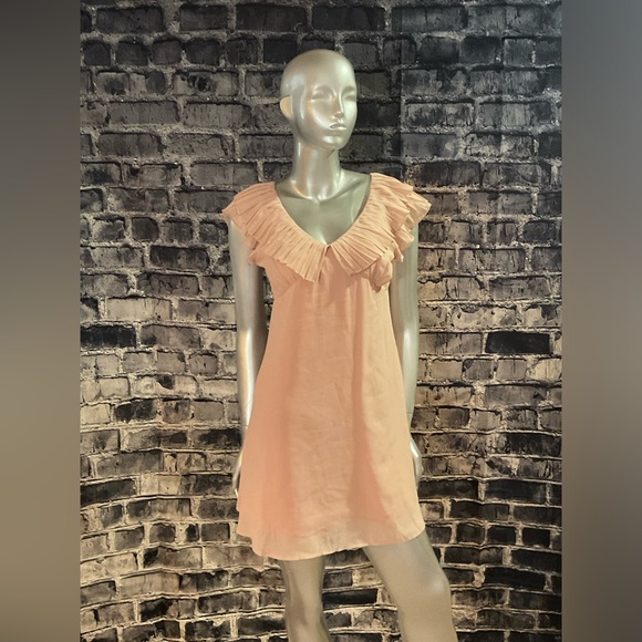 Nude Blush Ruffled Formal Dress - Picture 5 of 5